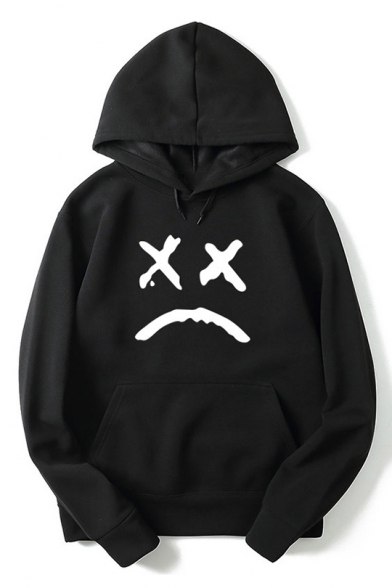 hoodie with sad face