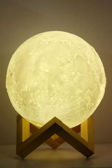 Tik Tok 3D Print Moon Night Light  Remote Control Sixteen Color Lamp Trend