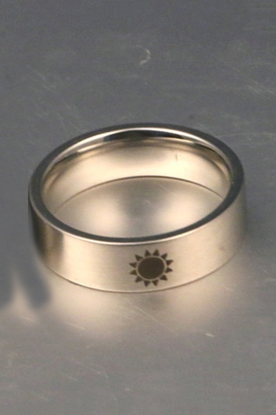 Cool Sun Print Unisex Ring for Man