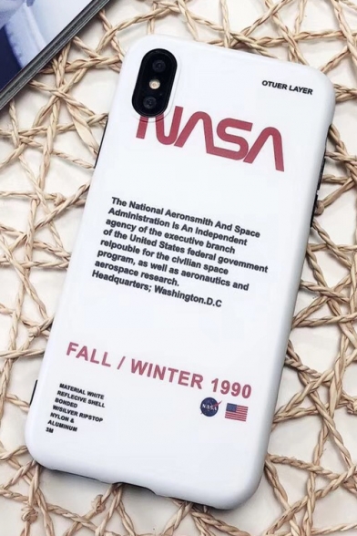 Chic NASA Letter Print Mobile Phone Cases for iPhone
