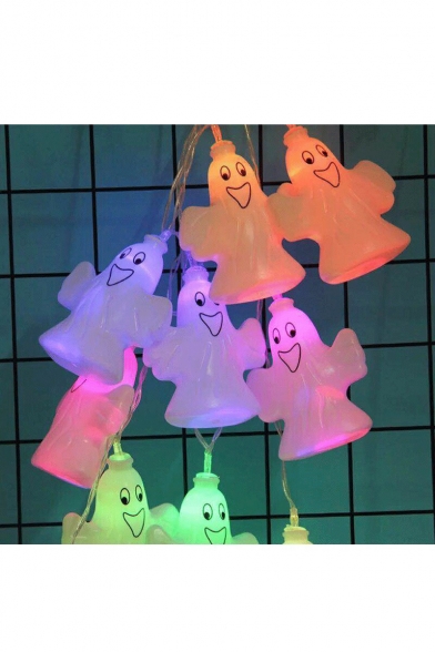 Halloween Multi Color Ghost String Lights