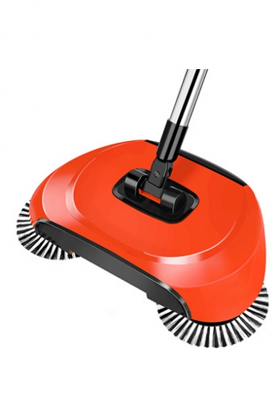 Hand Push Automatic Sweeper Stainless Steel Spin Broom Mop with Adjustable Handle