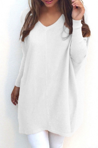 white tunic sweater