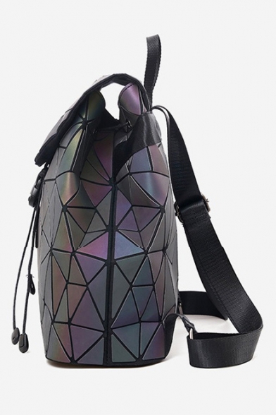 Popular Geometric Buckle Straps Fastening Leisure Backpack School Bag