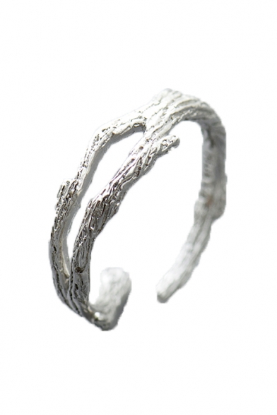 Branch Pattern Hollow Out Open Front Ring for Man