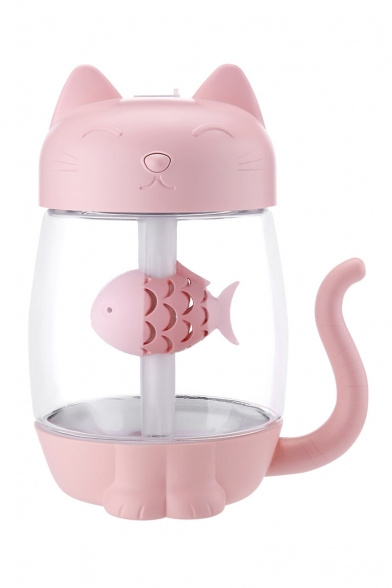 Cute USB Powered Cat Shaped Fish Embellished Mist Humidifiers