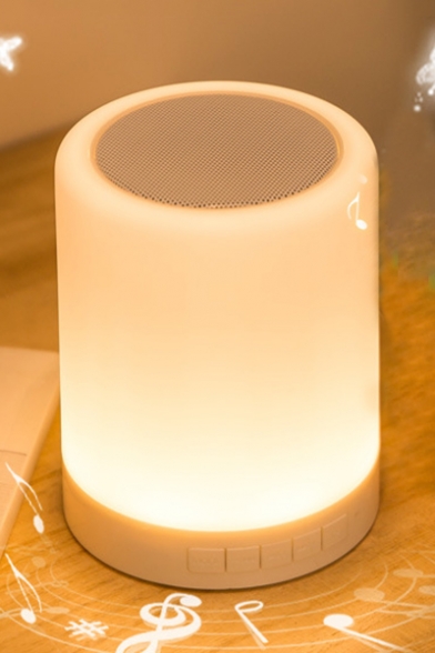 Students' Stylish Charge Bluetooth Speakers Alarm Clock Bedlamp