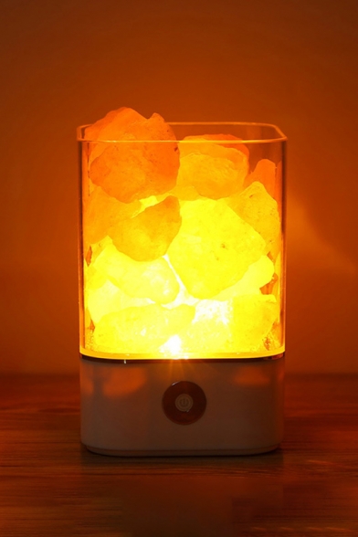 Unique Himalayan Crystal Salt Bedside Lamp Night Lamp for Gift