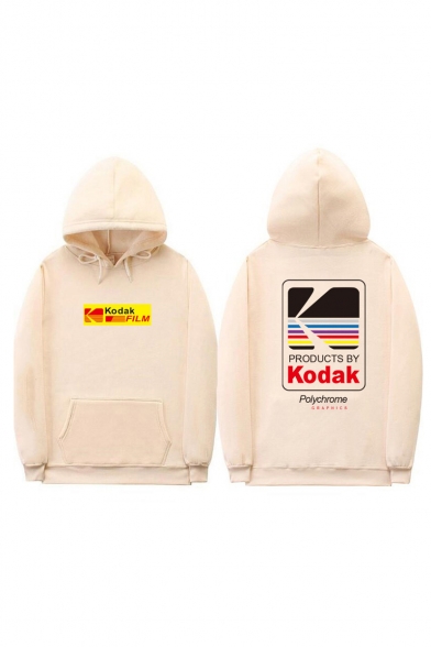 

Street Style Letter KODAK Printed Long Sleeve Drawstring Hoodie for Couple, LC492805, Black;blue;orange;pink;red;white;gray;dark gray;khaki