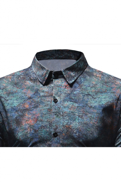 tie dye polo button down