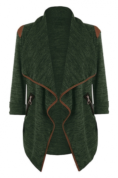 waterfall collar cardigan