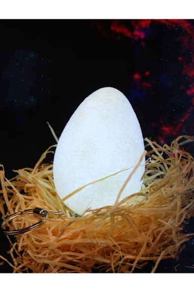 New Fashion 3D Egg Shaped White Night Light 13cm