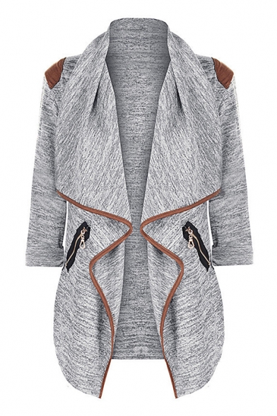 waterfall collar cardigan