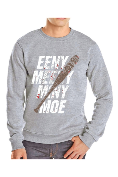 Winter's Hot Fashion Crewneck Long Sleeve Letter Printed Pullover Sweatshirt