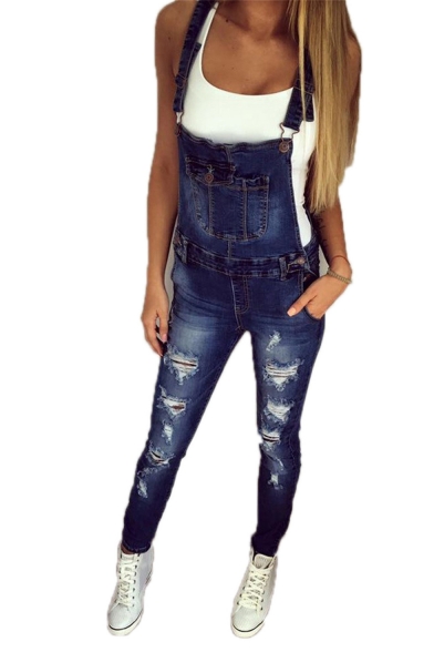 ripped overalls women's