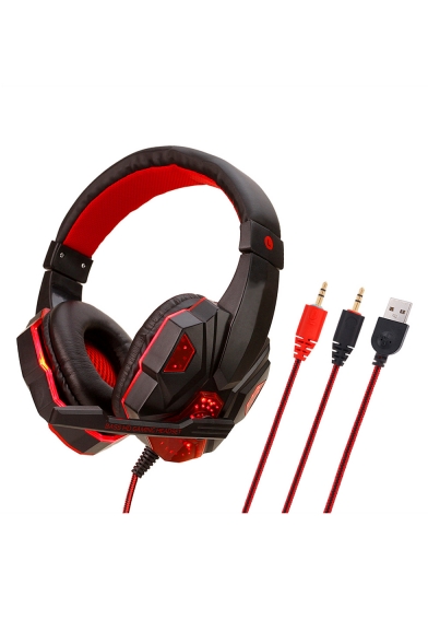 Cool LED Light Stereo Gaming Headset with Mic