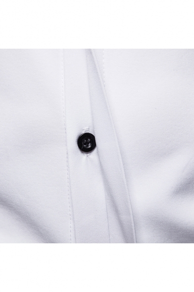 Winter Fashion Christmas Snowflake Snowman Print Lapel Long Sleeve Slim Shirt