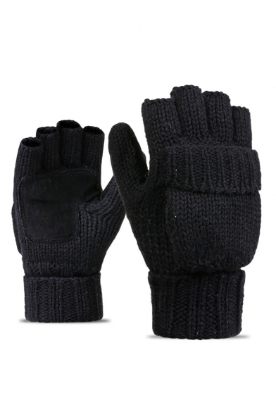 Leisure Unisex Half-Finger Patch Outdoor Gloves