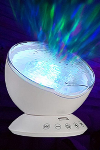 Ocean Wave Night Projection Lamp Multicolor Rotating Remote Control Night Lamp