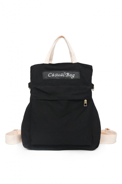 New Stylish Colorblock Letter CASUAL BAG Print Nylon Crossbody Bag