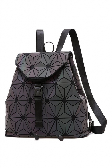 Hot Fashion Laser Design Geometric Pattern Backpack