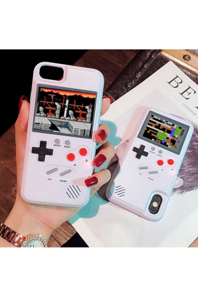 Tik Tok Game Boy Colorful Phone Case V2 Retro Game Machine Hard Cover Phone Case for iPhone6/7/8Plus