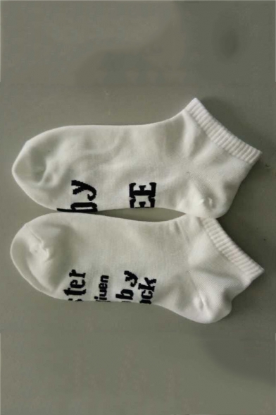 Leisure Letter MASTER HAS GIVEN DOBBY A SOCKS Printed Cotton Socks