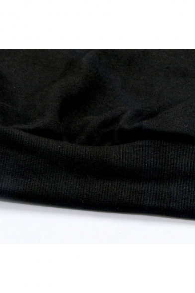 Trendy Letter Skool Sucks Pattern Crewneck Long Sleeve Unisex Regular Fitted Sweatshirt
