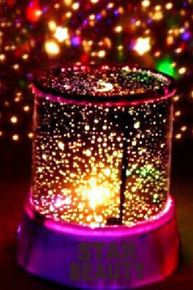 STAR BEAUTY Letter Printed Galaxy Projector Night Lamp 11*12.5cm