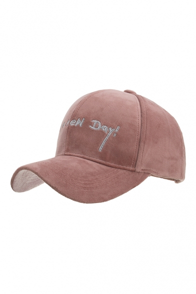 Letter IT'S A NEW DAY Printed Fashion Corduroy Cap