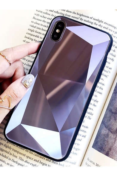 Cool 3D Geometric Glass Mobile Phone Case for iPhone