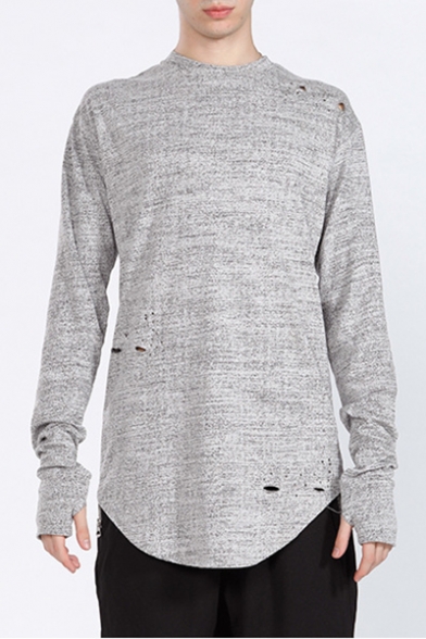 grey longline shirt