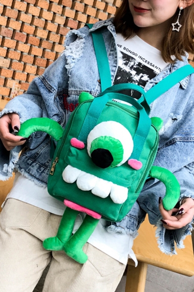 Stylish Cute Cartoon Animal Design Students Canvas School Backpack 20*9*27cm