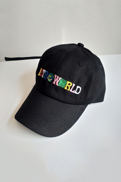 Fashion Colorful Letter ASTROWORLD Embroidered Hip Hop Style Unisex Cap