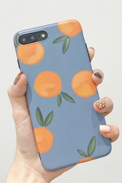 Retro Orange Pattern Fashion Frosted Soft Silicone iPhone Case