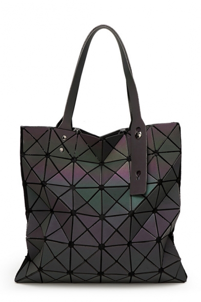 Luminous Geometric Ombre Chic Shoulder Bag Tote Bag