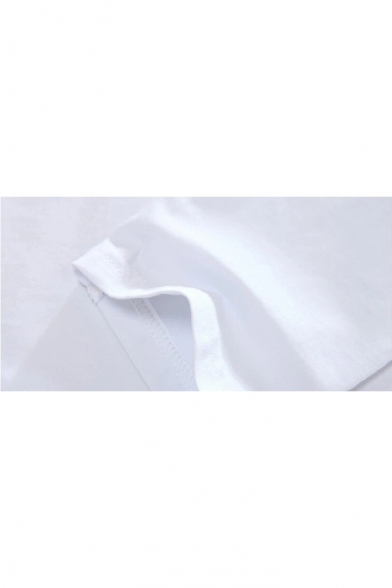 Popular Print Basic Short Sleeve Regular Fit Cotton Unisex T-Shirt