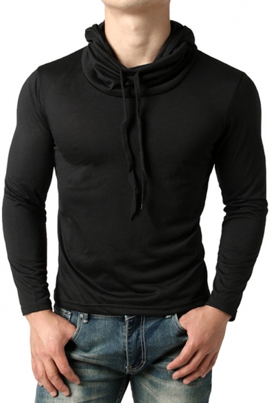 slim black long sleeve shirt