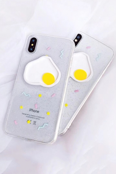 Tik Tok Trendy Unique Egg Shaped Shatter-Resistant Silicone Silver Phone Case for Vivo