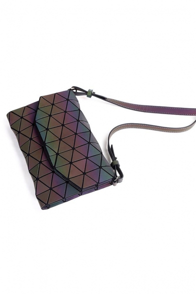 Unique Geometric Leather Straps Retro Shoulder Bag