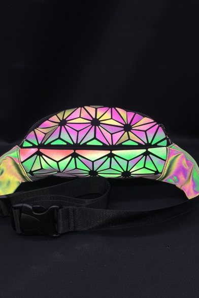 Fashion Stylish Geometric Green Pouch Belt Bag