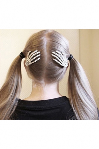 Girls Cool Stylish Unique Skeleton Shaped Hair Clip Hairpin