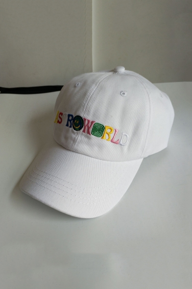 Fashion Colorful Letter ASTROWORLD Embroidered Hip Hop Style Unisex Cap