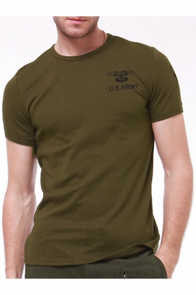 army print t shirt for men