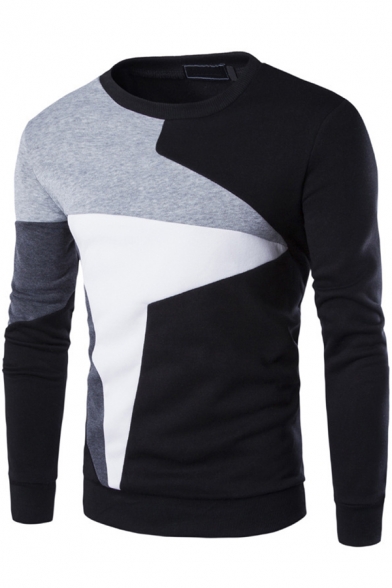 colorblock crewneck sweatshirt