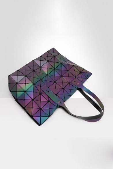 Hot Fashion Luminous Stylish Convertible Purple Tote Bag