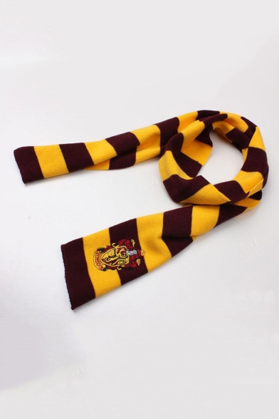 Colorblock Harry Potter Logo Parched Knit Scarf
