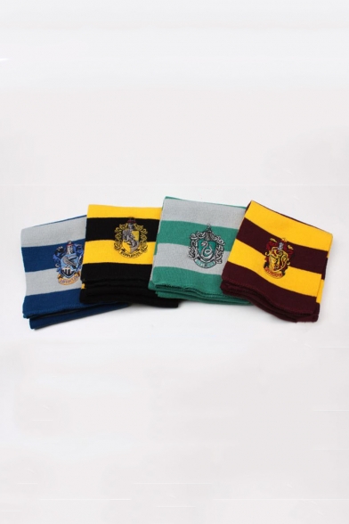 Colorblock Harry Potter Logo Parched Knit Scarf