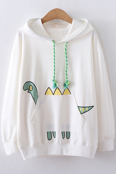 dinosaur print hoodie