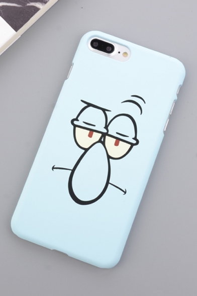 New Stylish Light Blue Cute Cartoon Pattern Frosted Hard iPhone Case